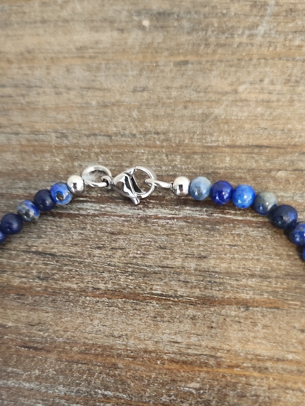 Beaded Blue Necklace - Picture 2 of 5